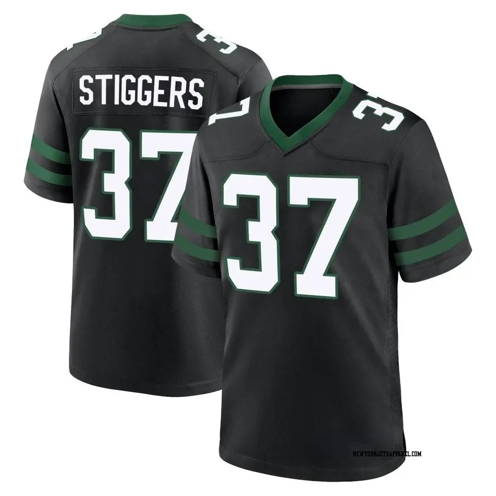 Game Black Youth Qwan tez Stiggers New York Jets Legacy Alternate Jersey Jets Store