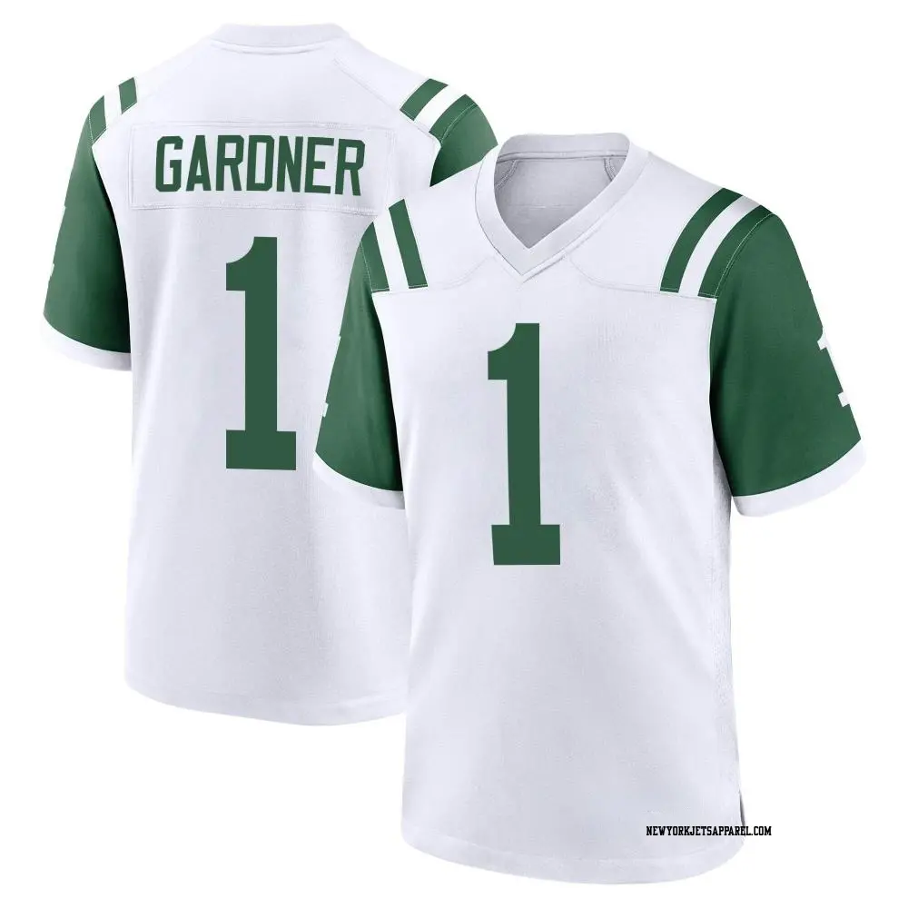 Game White Men s Sauce Gardner New York Jets Classic Alternate Jersey Jets Store