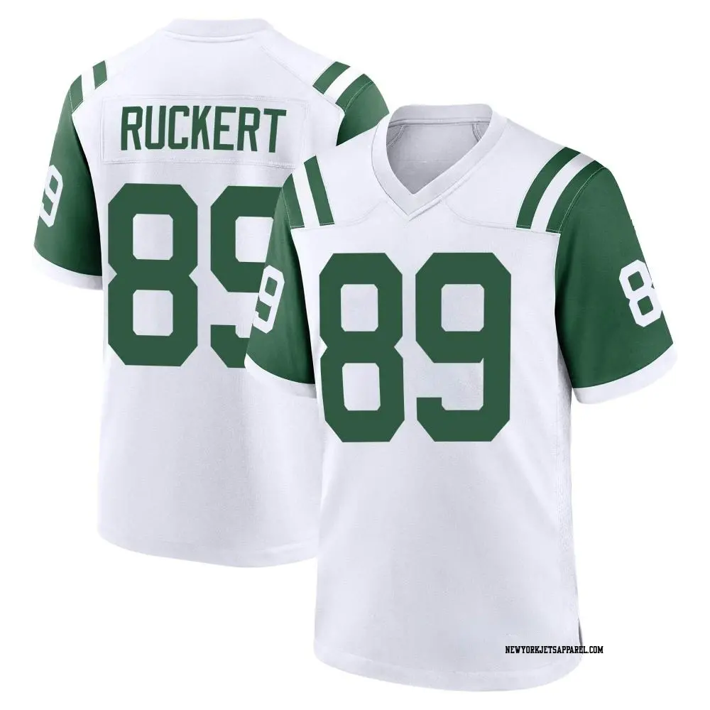 Game White Youth Jeremy Ruckert New York Jets Classic Alternate Jersey Jets Store