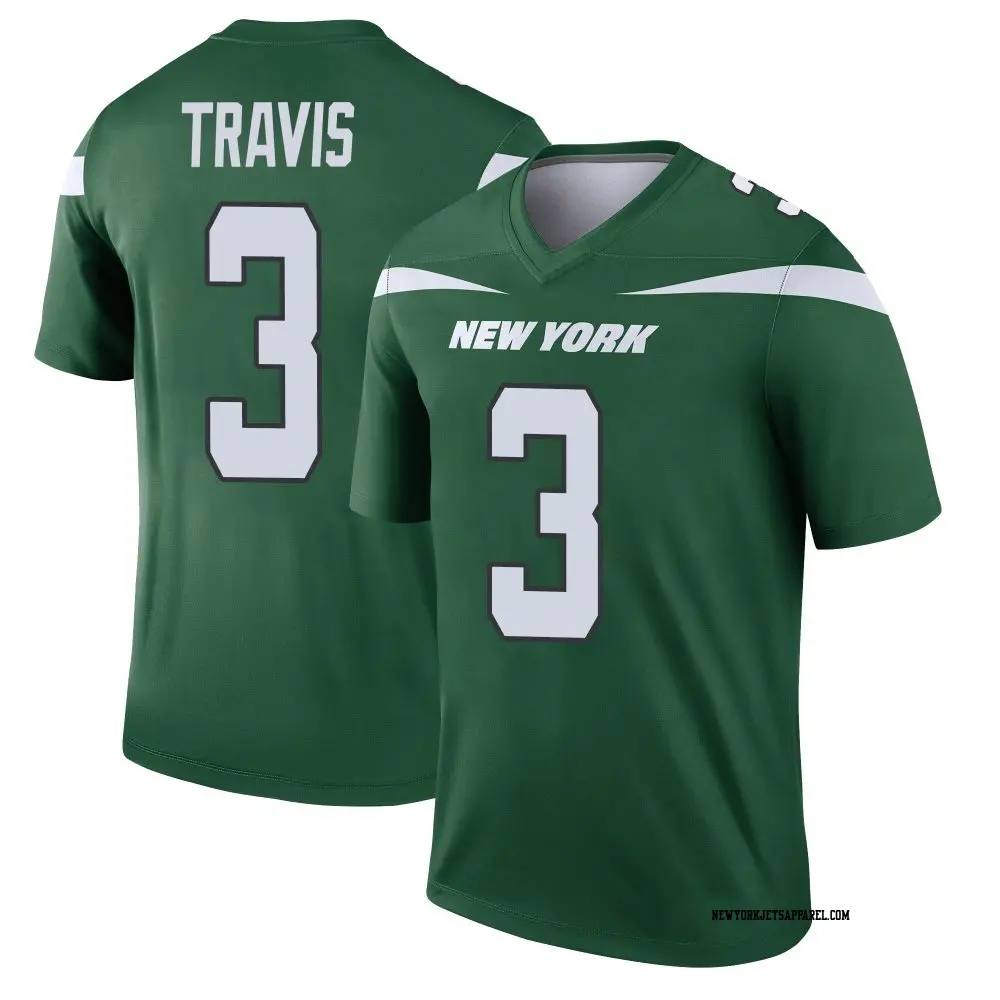 Game Black Men's Jordan Travis New York Jets Stealth Jersey