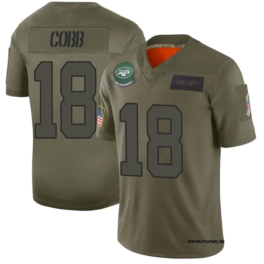 Limited Camo Youth Randall Cobb New York Jets 2019 Salute to Service Jersey Jets Store