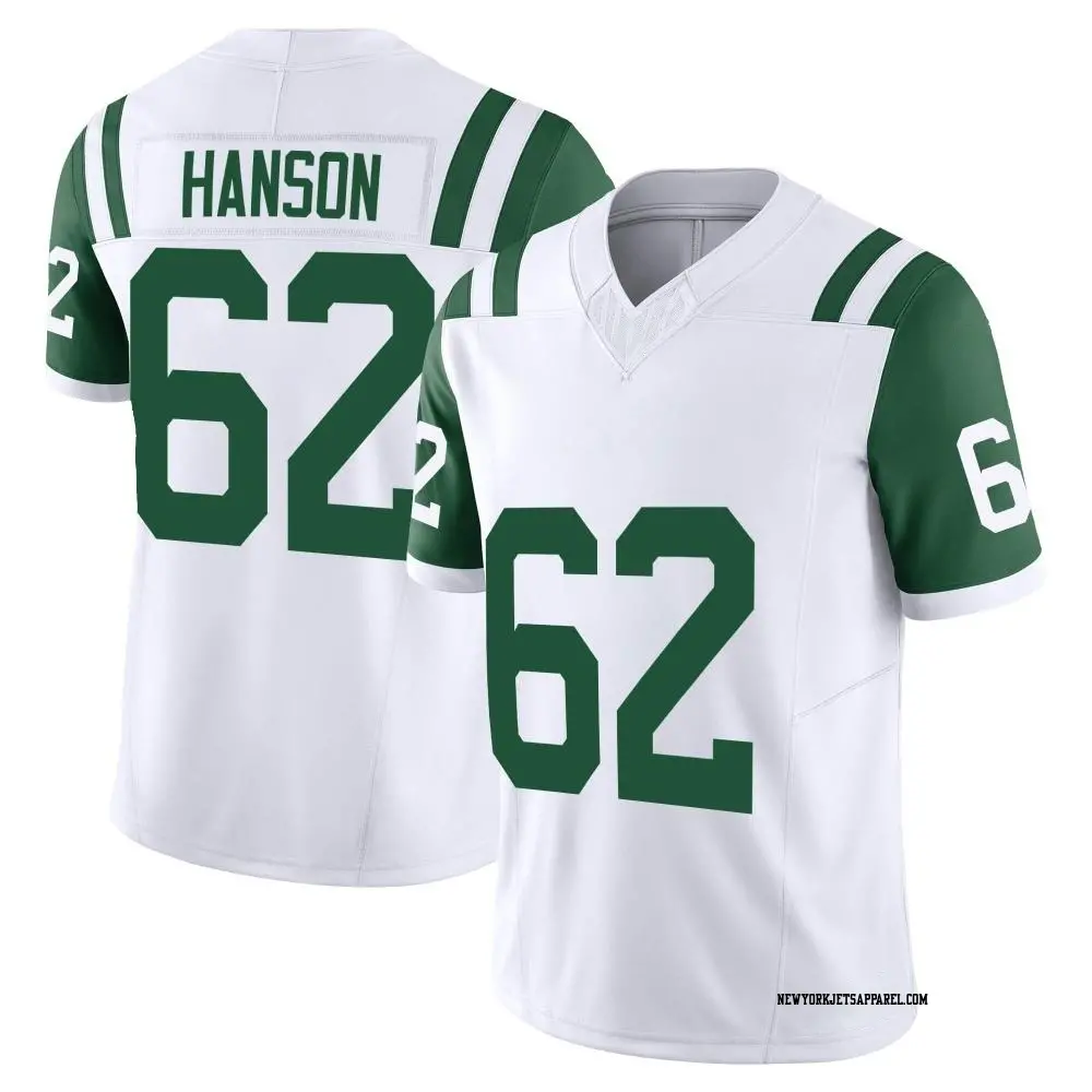 Limited White Men's Jake Hanson New York Jets Classic Alternate Vapor F.U.S.E. Jersey